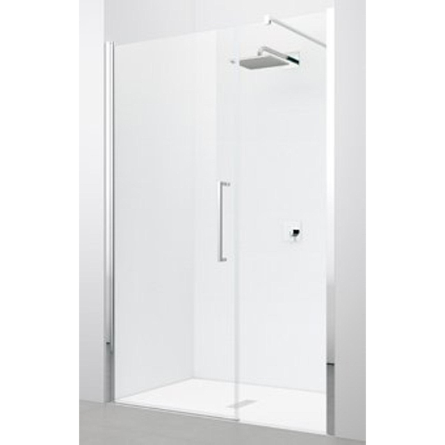Novellini Young 2.0 GFL draaideur met vaste wand in lijn voor nis 114/118x200cm matchroom/satin y2gfl114-4b