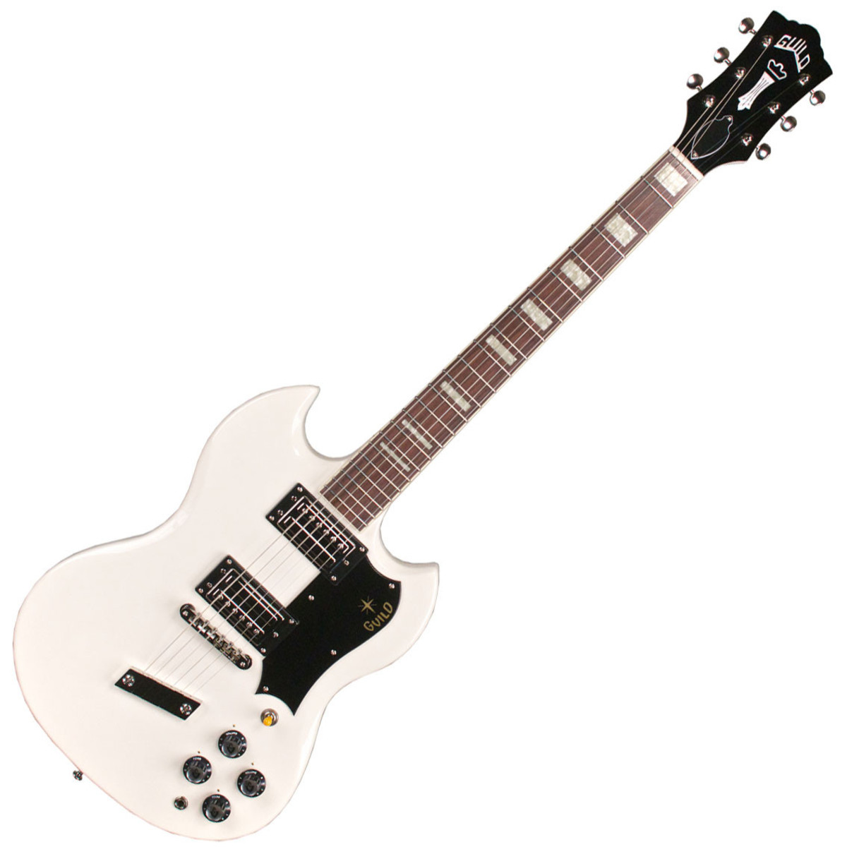 Guild Newark St S-100 Polara Electric Guitar White