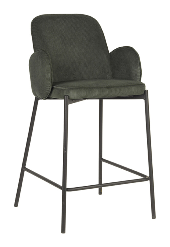 LABEL51 Barkruk Jari Rib - Army Green (zithoogte 65cm)