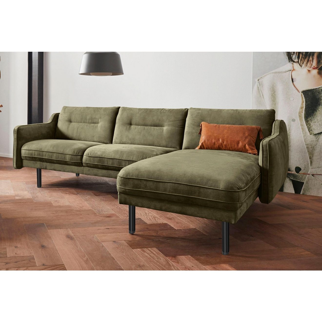 Andas Hoekbank Nordfyn L-vorm chic design in 3 stofkwaliteiten, design by morten georgsen