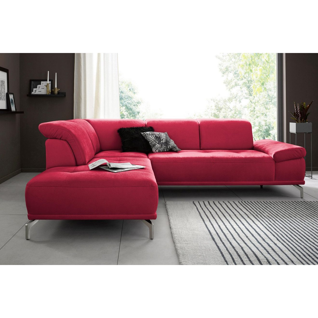 Places of Style Hoekbank Caluna Inclusief zitdiepteverstelling