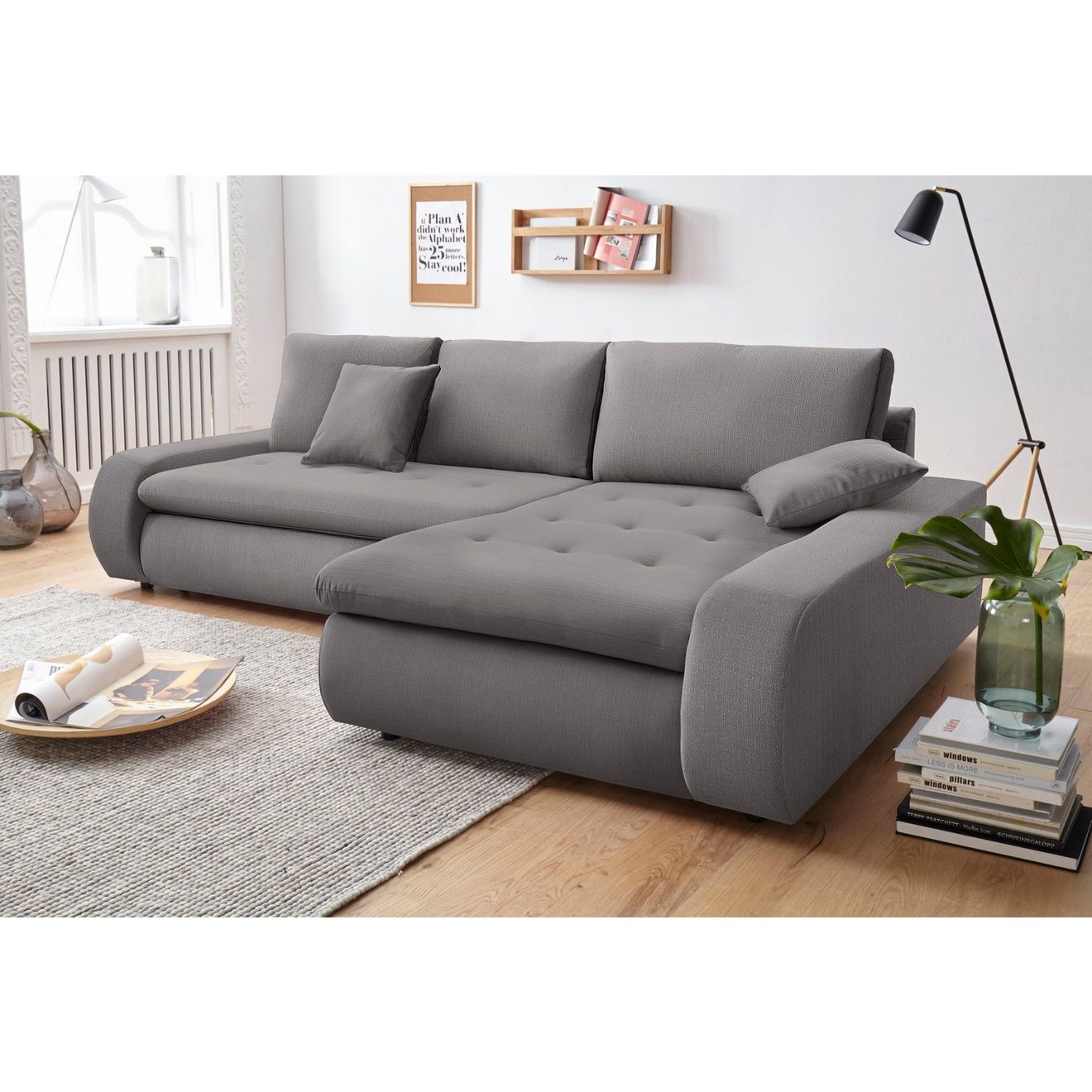 TRENDMANUFAKTUR Hoekbank Indie II, geweldige afwerking, comfortabel en aangenaam om op te zitten