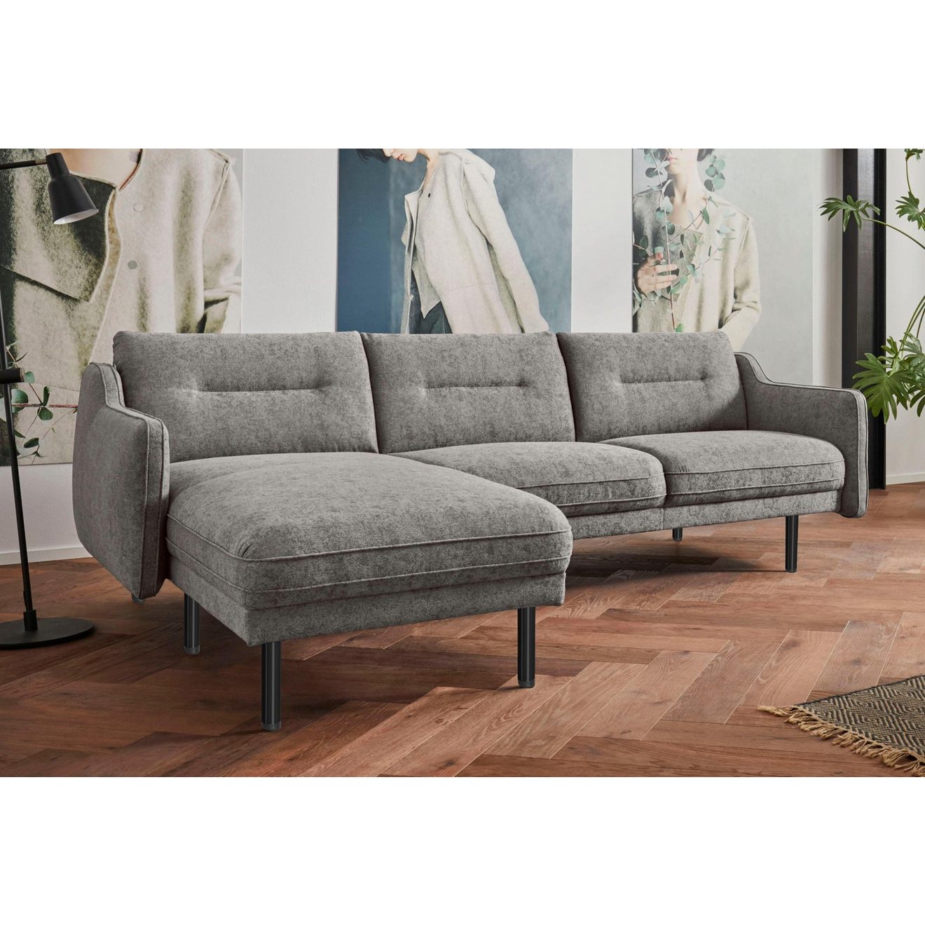 Andas Hoekbank Nordfyn L-vorm chic design in 3 stofkwaliteiten, design by morten georgsen