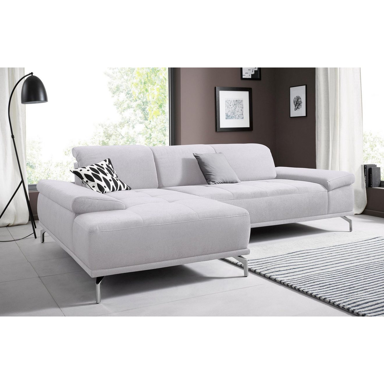 Places of Style Hoekbank Caluna Inclusief zitdiepteverstelling