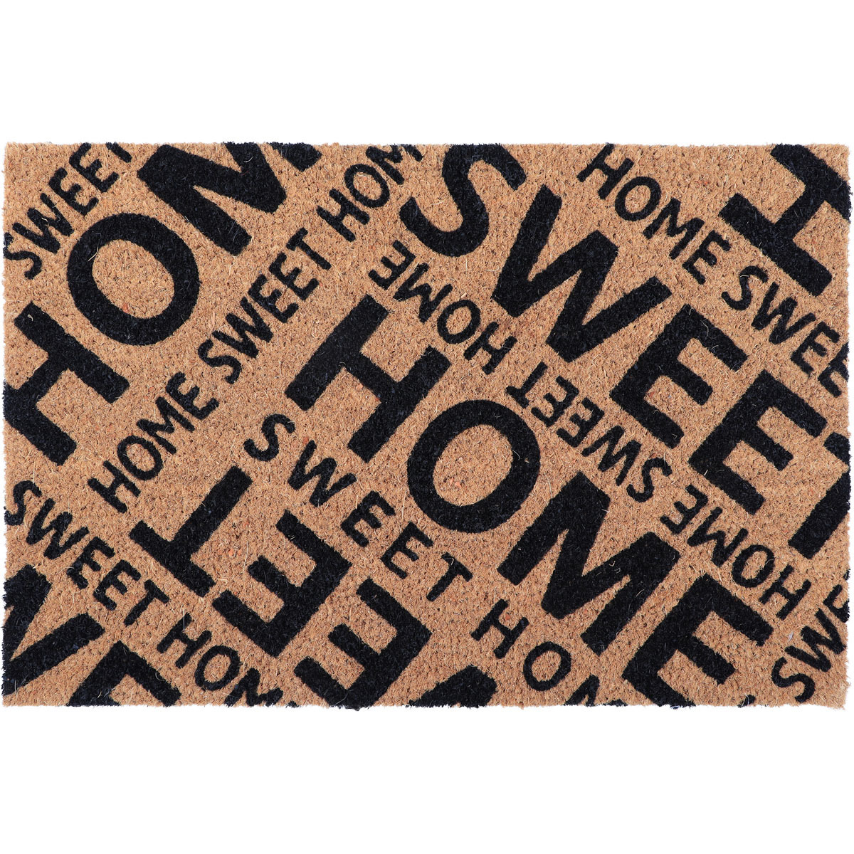 Luance Deurmat - anti slip - rechthoek - Home sweet home - 60 x 40cm -
