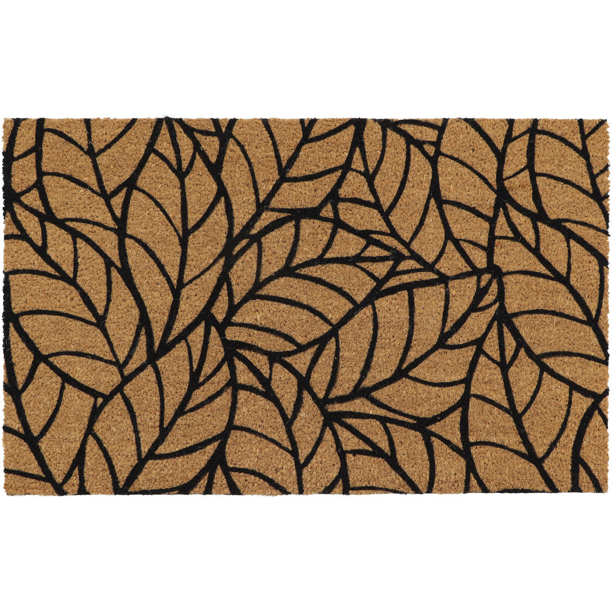 Luance Deurmat - anti slip - rechthoek - bladeren print - 75 x 45 cm -