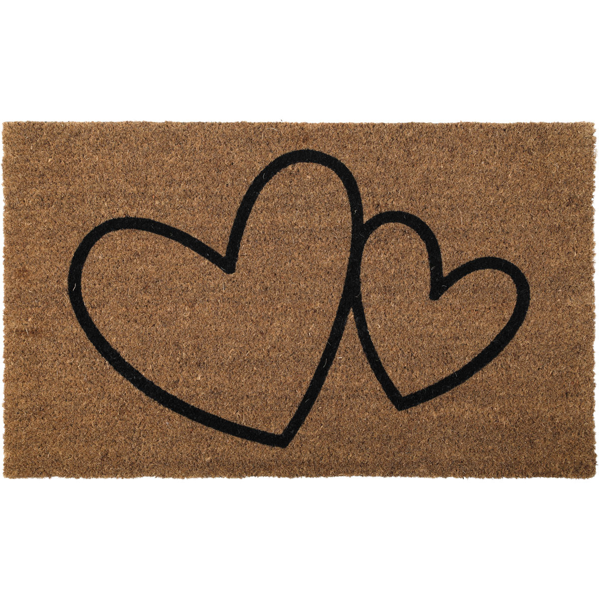 Luance Deurmat - anti slip - rechthoek - hartjes print - 75 x 45 cm -