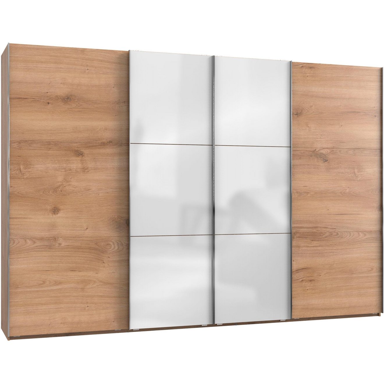 Wimex Zweefdeurkast Level by fresh to go met glazen deuren en synchroon openen
