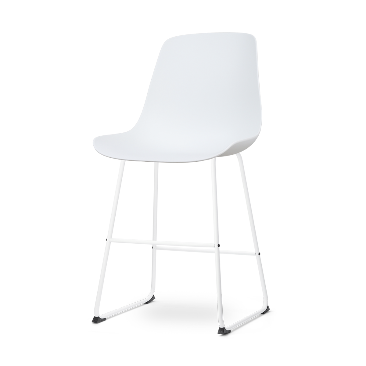 Nolon Nino-Pip barkruk wit - wit onderstel - 65 cm