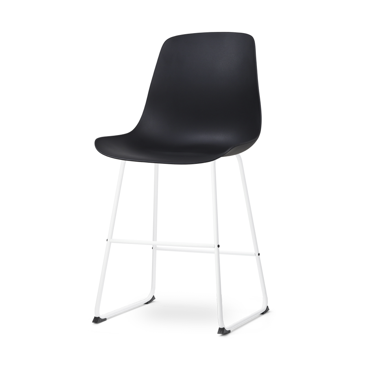 Nolon Nino-Pip barkruk zwart - wit onderstel - 65 cm