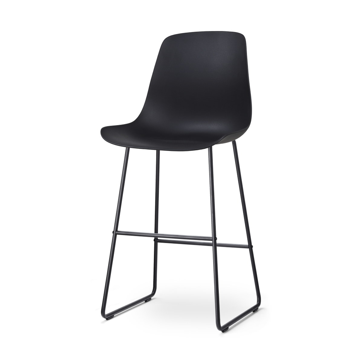 Nolon Nino-Pip barkruk zwart - zwart onderstel - 75 cm