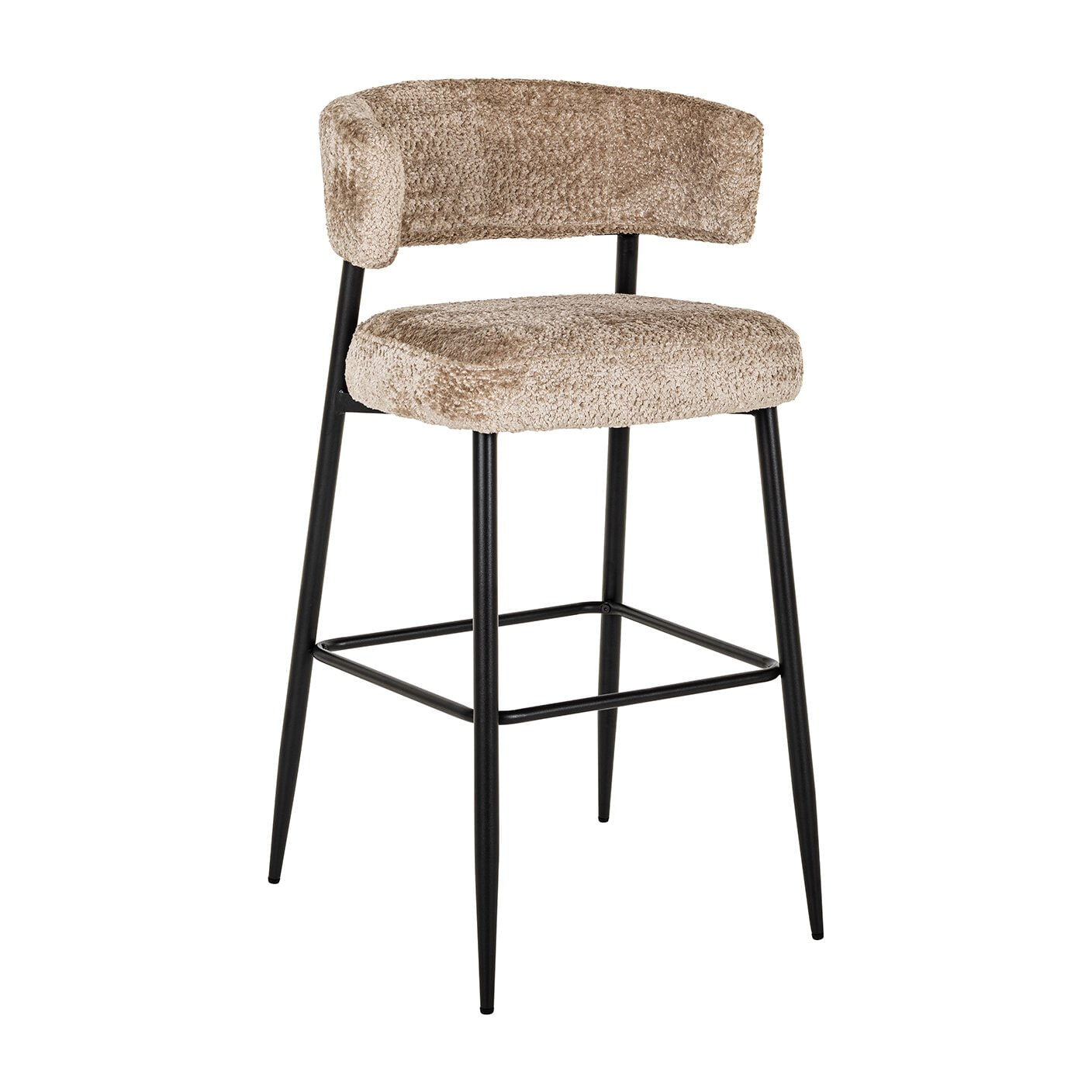 Richmond Interiors Richmond Barstoel Rochelle Sheep - Naturel (zithoogte 74cm)