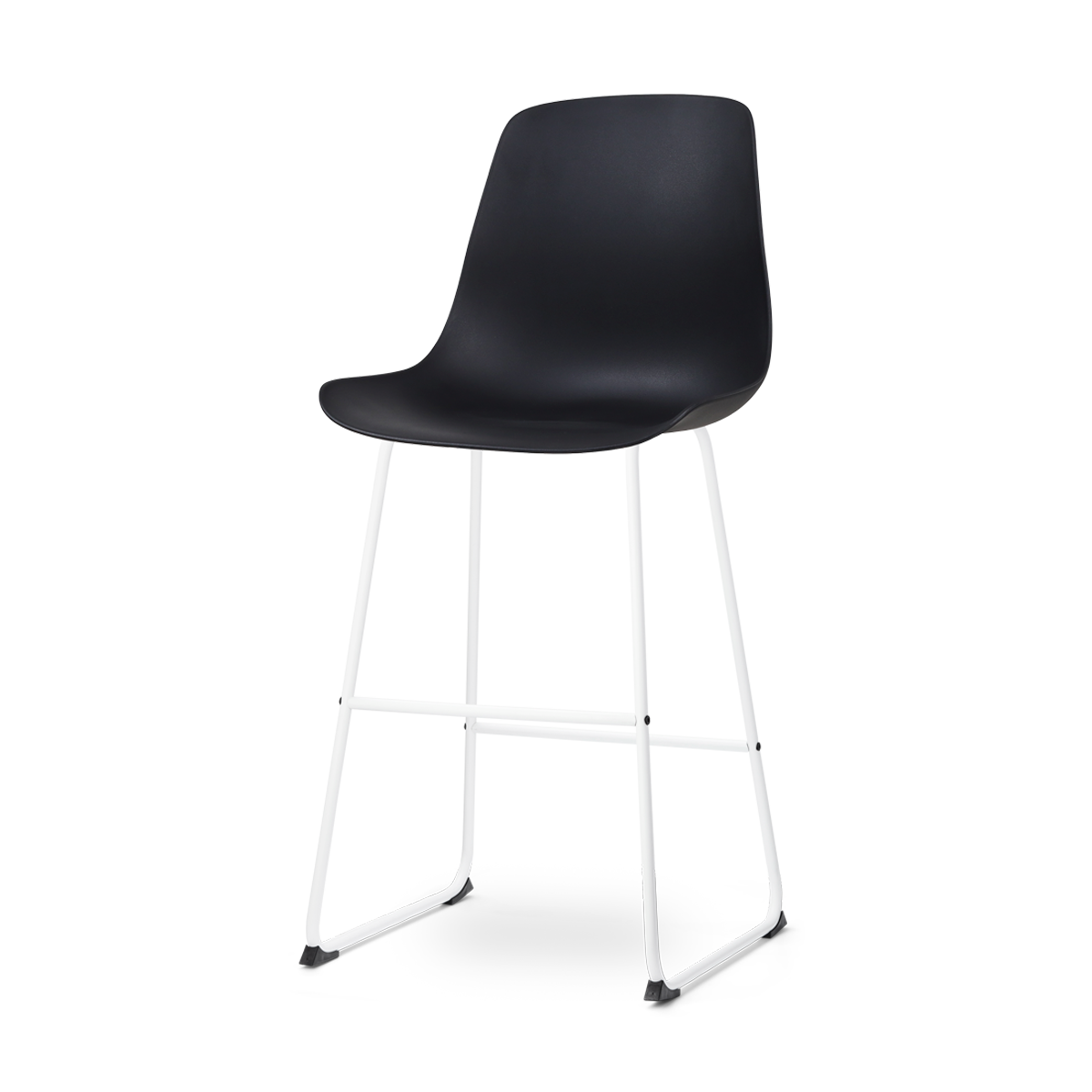 Nolon Nino-Pip barkruk zwart - wit onderstel 75 cm
