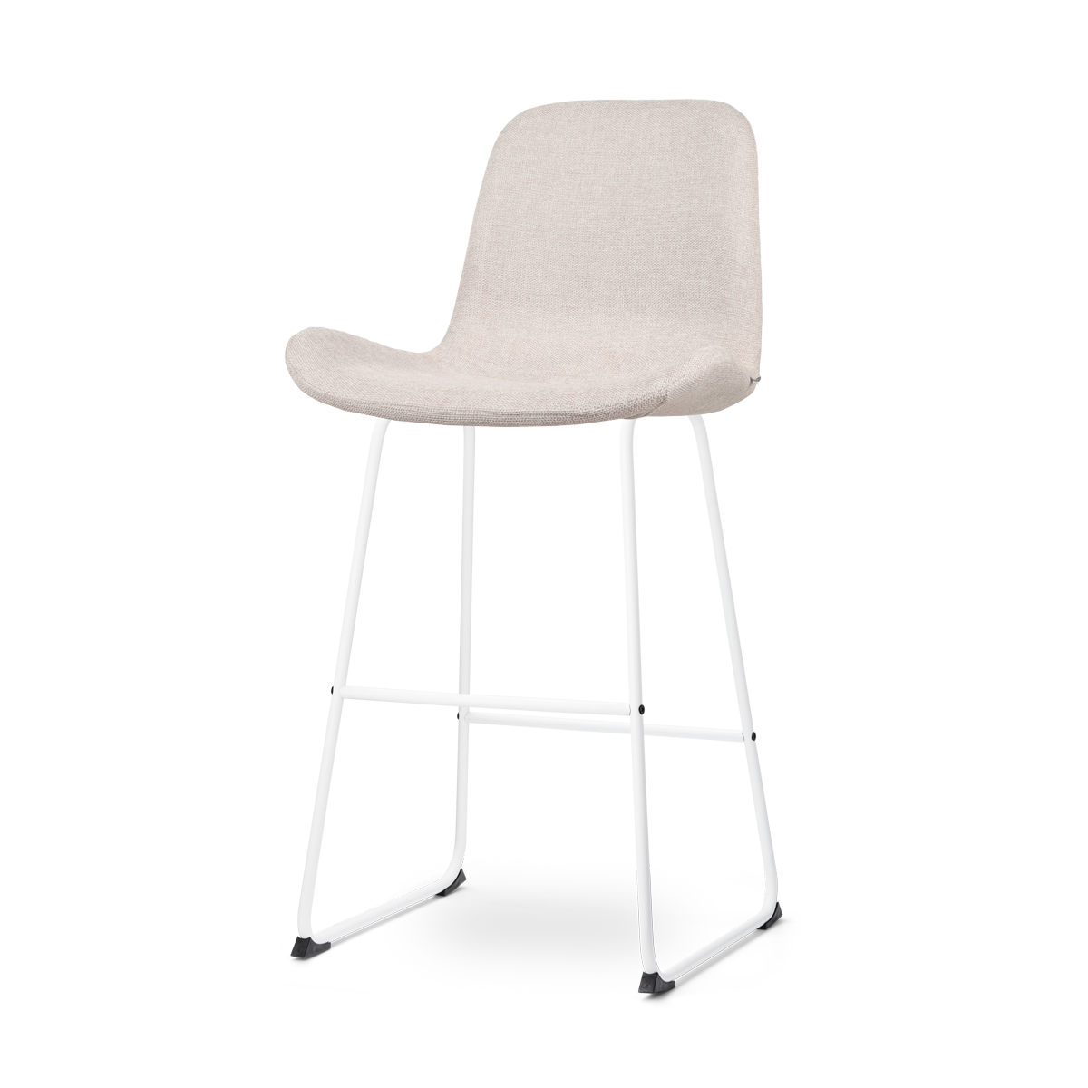 Nolon Nino-Fé barkruk beige - wit onderstel - 75 cm