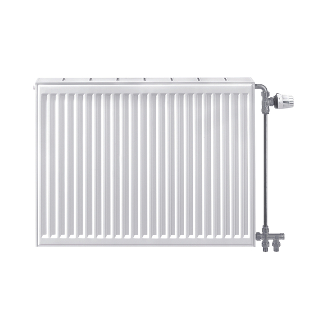 Stelrad Compact All In paneelradiator 40x240cm type 21 2290watt 4 aansluitingen Staal Wit glans 0214042124