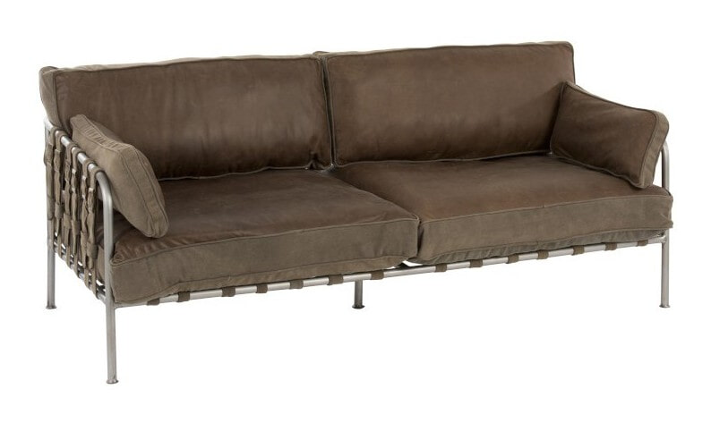J-Line Bank Orpha 2-zits - Groen / Zilver