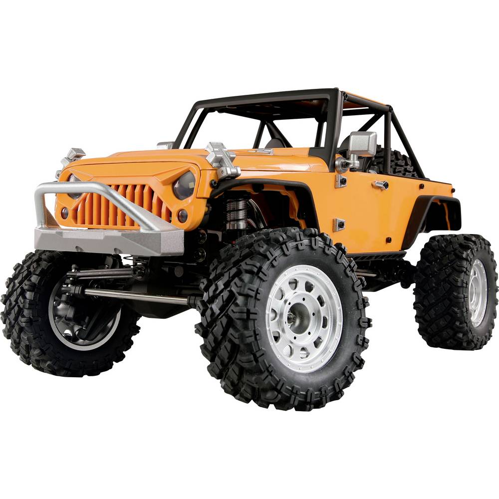 Amewi Hyper Go SC+ Scale Crawler FOC 1:12 Brushless RC modelauto voor beginners Elektro Crawler 4WD RTR 2,4 GHz Met lichteffect