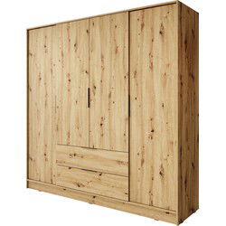 Meubella Kledingkast Kellan - Eiken - 206 cm