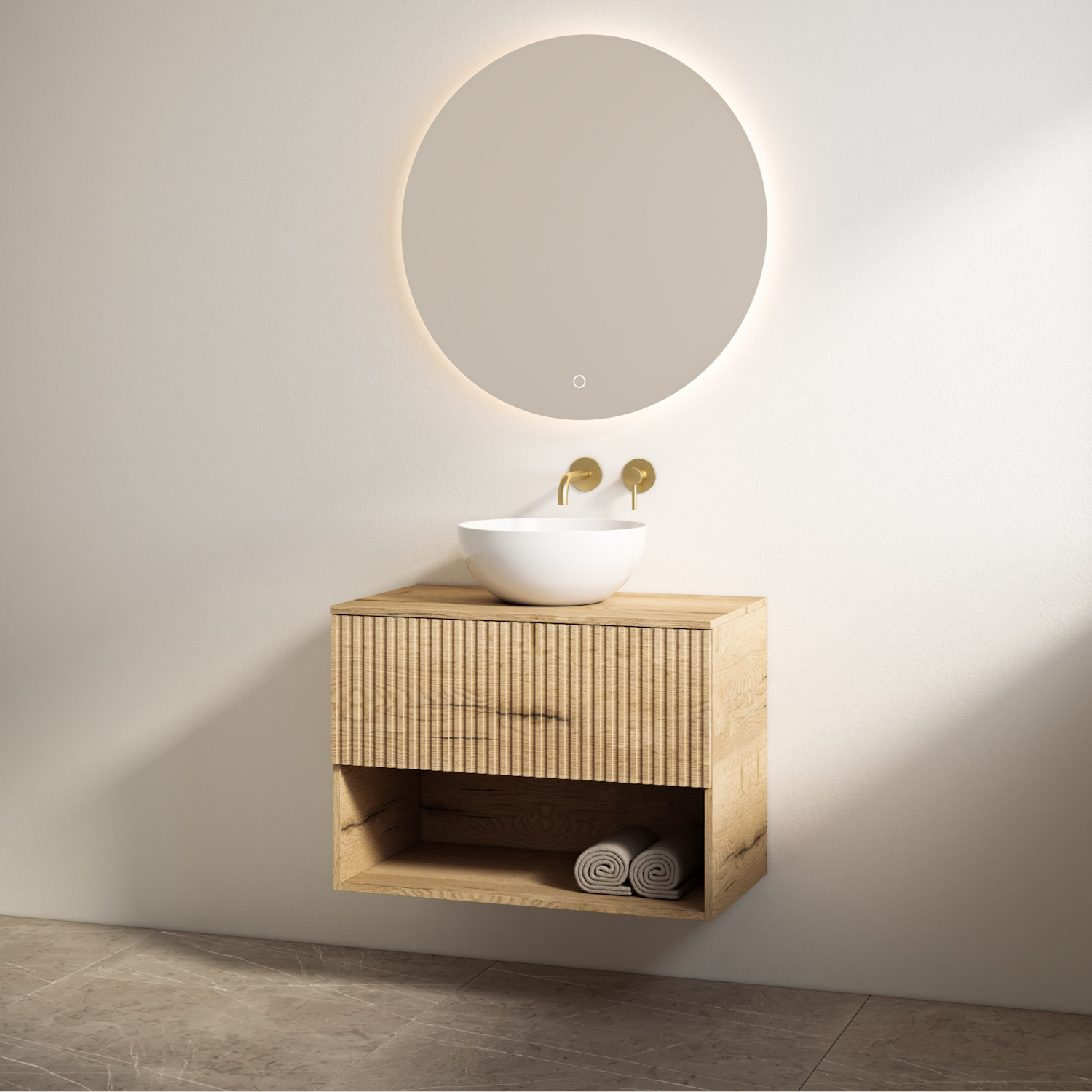 Best Design Badmeubelset  Rigatti 100 cm Halifax + Halifax Blad