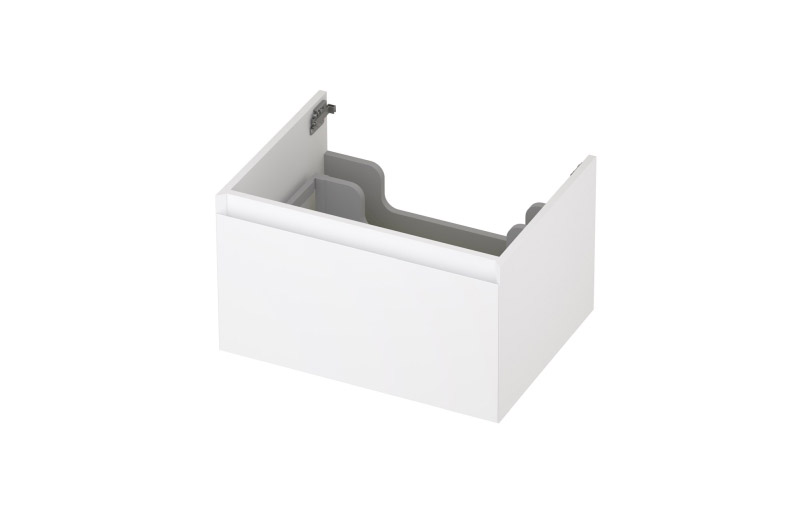 INK Onderkast  1 lade greeploos gelakt 45gr 60 cm x 45 cm x 35 cm Mat wit 1240100