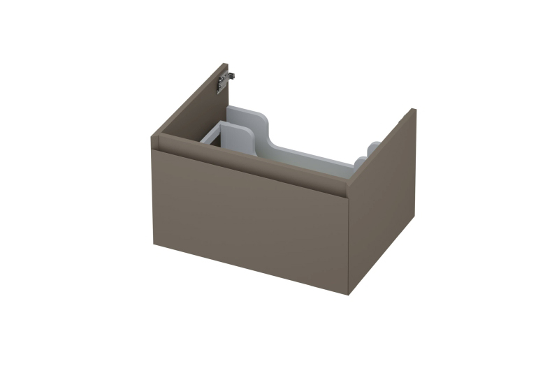 INK Onderkast  1 lade greeploos gelakt 45gr 60 cm x 45 cm x 35 cm Mat taupe 1240105