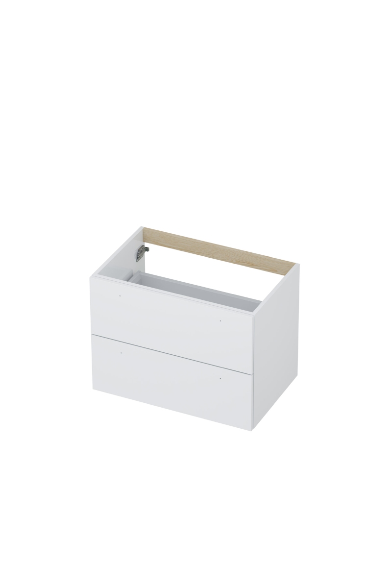 INK Onderkast  2 laden met grepen gelakt 70 cm x 45 cm x 52 cm Hoogglans wit 1101106