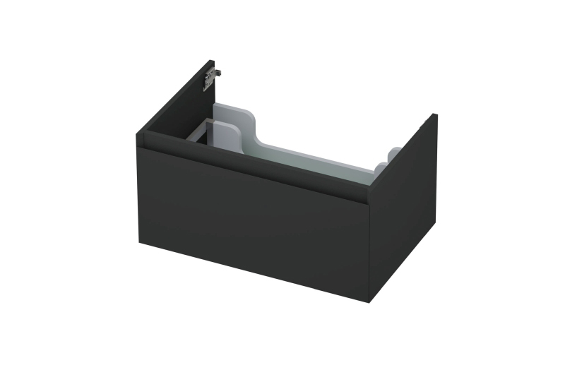 INK Onderkast  1 lade greeploos gelakt 45gr 70 cm x 45 cm x 35 cm Mat antraciet 1240111