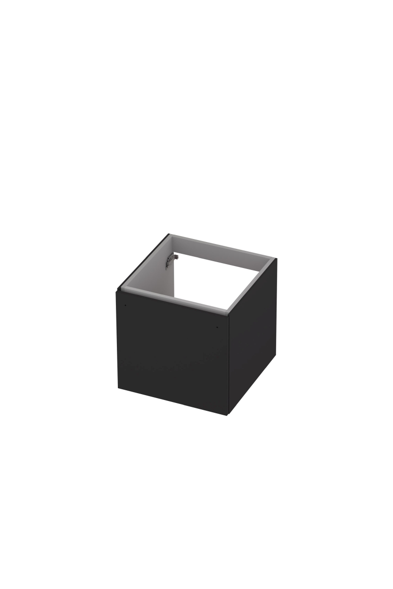 INK Onderkast  1 lade softclose met greep gelakt 48 cm x 48 cm x 45 cm Mat zwart 1258001