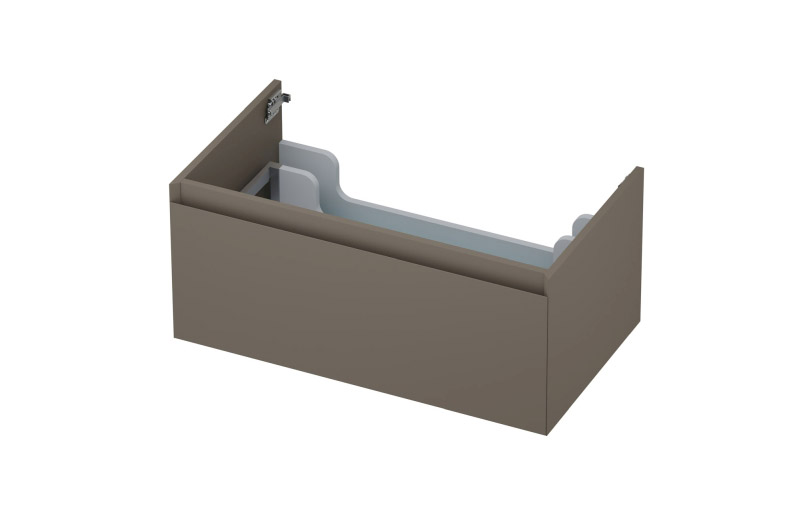 INK Onderkast  1 lade greeploos gelakt 45gr 80 cm x 45 cm x 35 cm Mat taupe 1240175