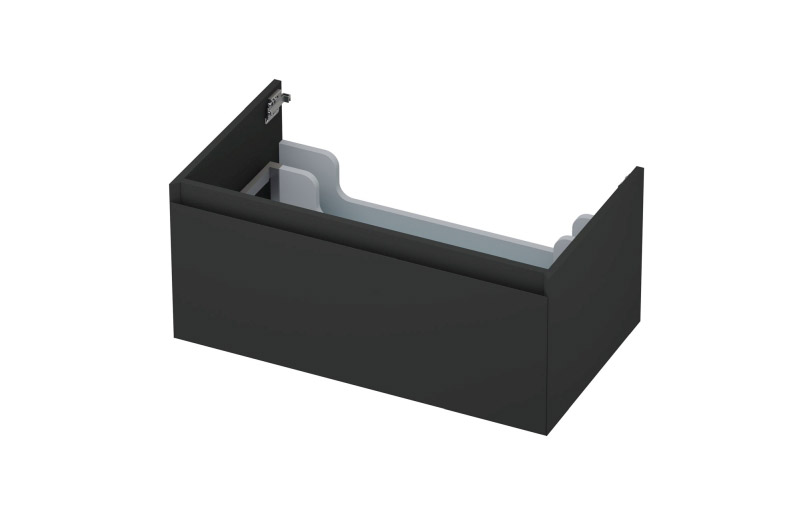INK Onderkast  1 lade greeploos gelakt 45gr 80 cm x 45 cm x 35 cm Mat antraciet 1240171