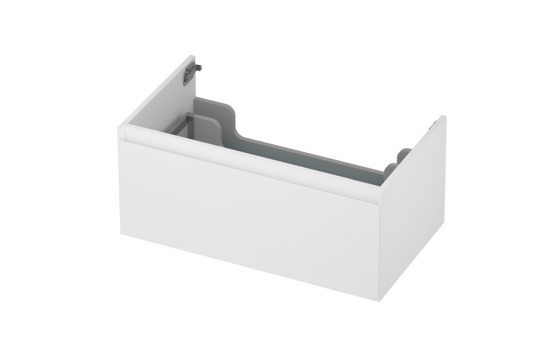 INK Onderkast  1 lade greeploos gelakt 45gr 80 cm x 45 cm x 35 cm Mat wit 1240170
