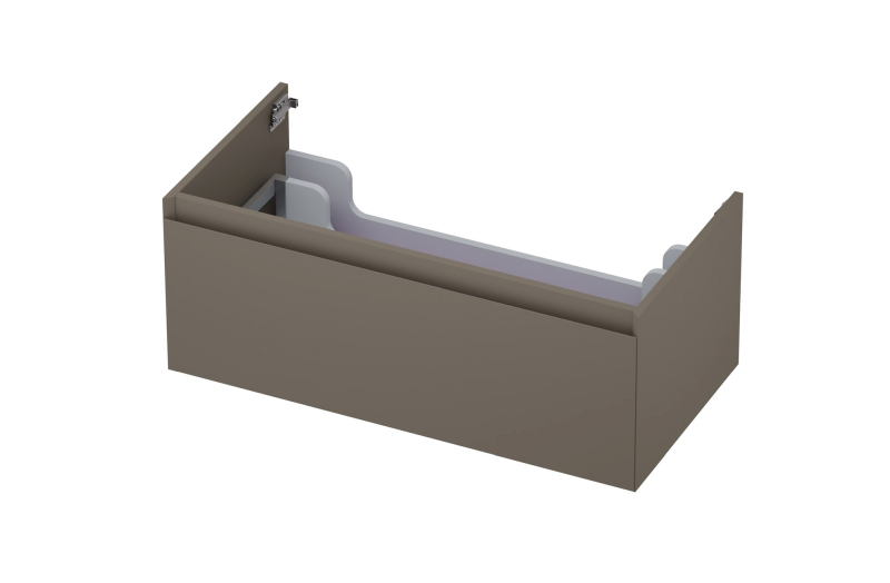 INK Onderkast  1 lade greeploos gelakt 45gr 90 cm x 45 cm x 35 cm Mat taupe 1240125