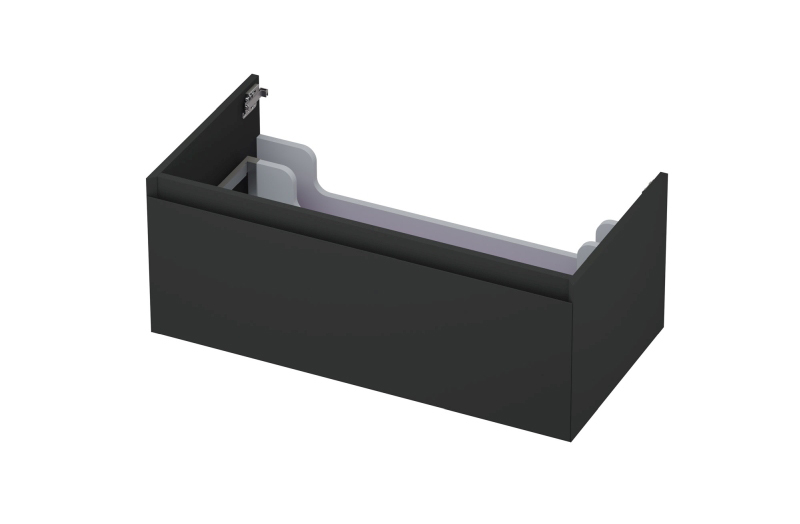INK Onderkast  1 lade greeploos gelakt 45gr 90 cm x 45 cm x 35 cm Mat antraciet 1240121