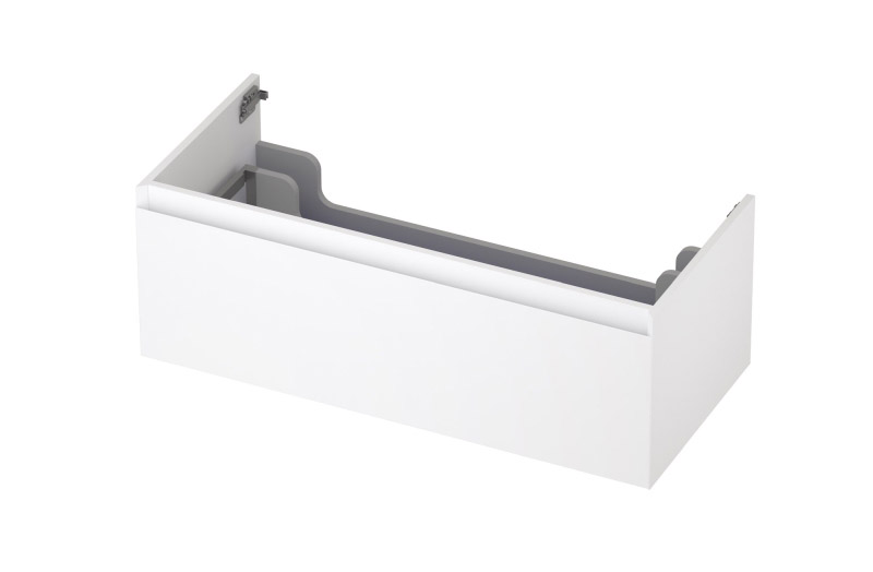 INK Onderkast  1 lade greeploos gelakt 45gr 100 cm x 45 cm x 35 cm Mat wit 1240130