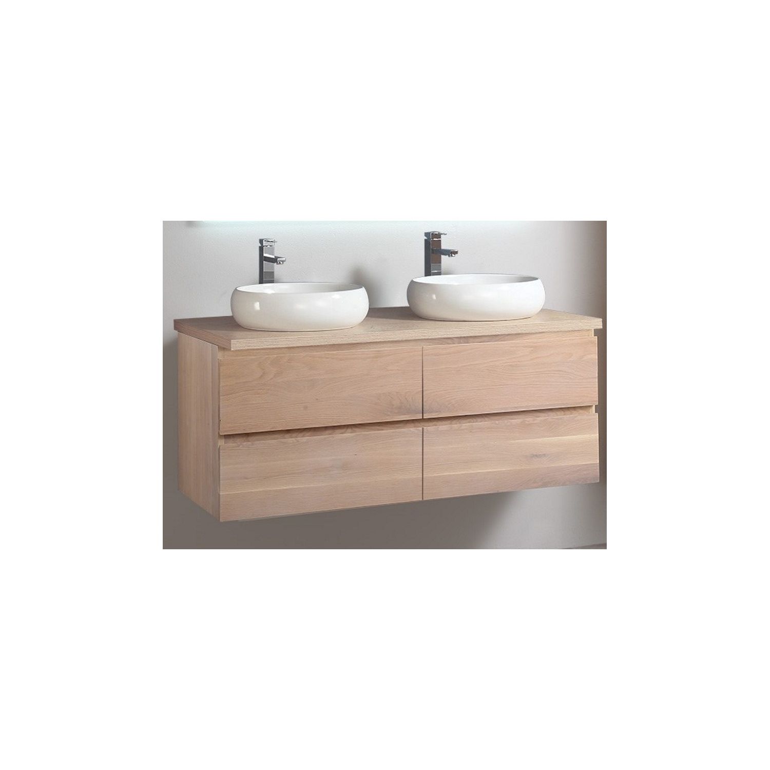 Casajoy Badkamermeubel  Toronto 140x50x53cm Eiken
