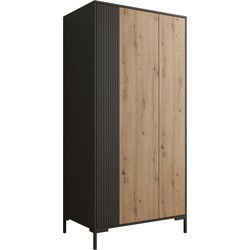 Meubella Kledingkast Molina - Eiken - 90 cm