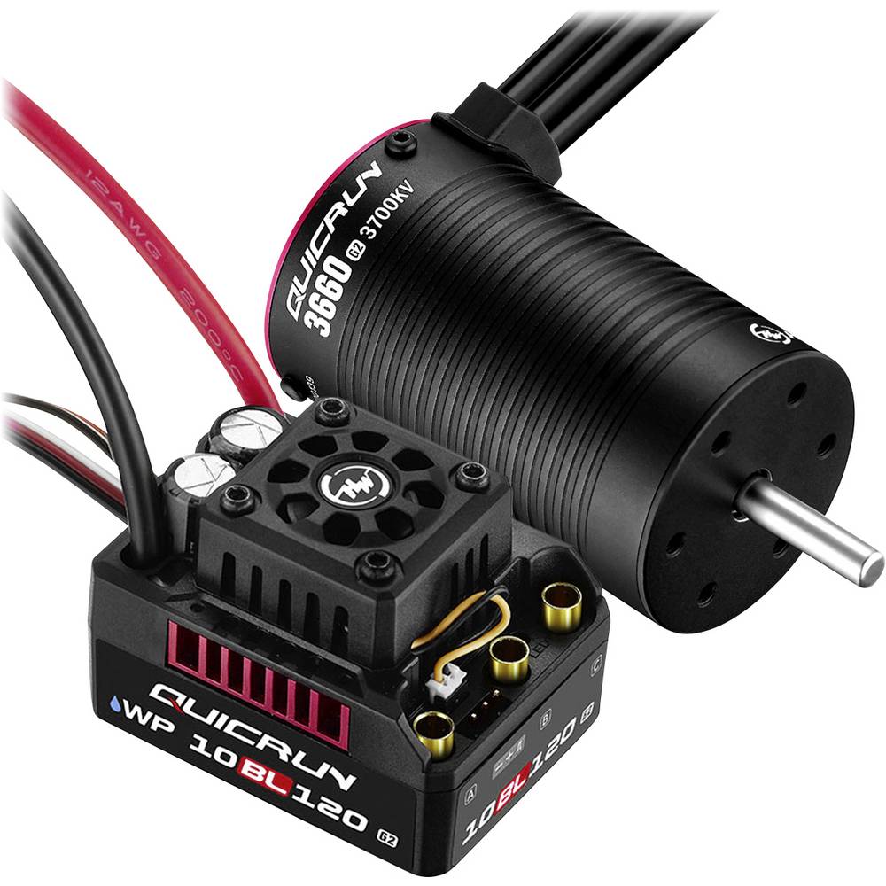 Combo WP10BL120G2 mit 3660SL-3700KV-G2 38030211 Brushless aandrijving voor RC auto 1:10