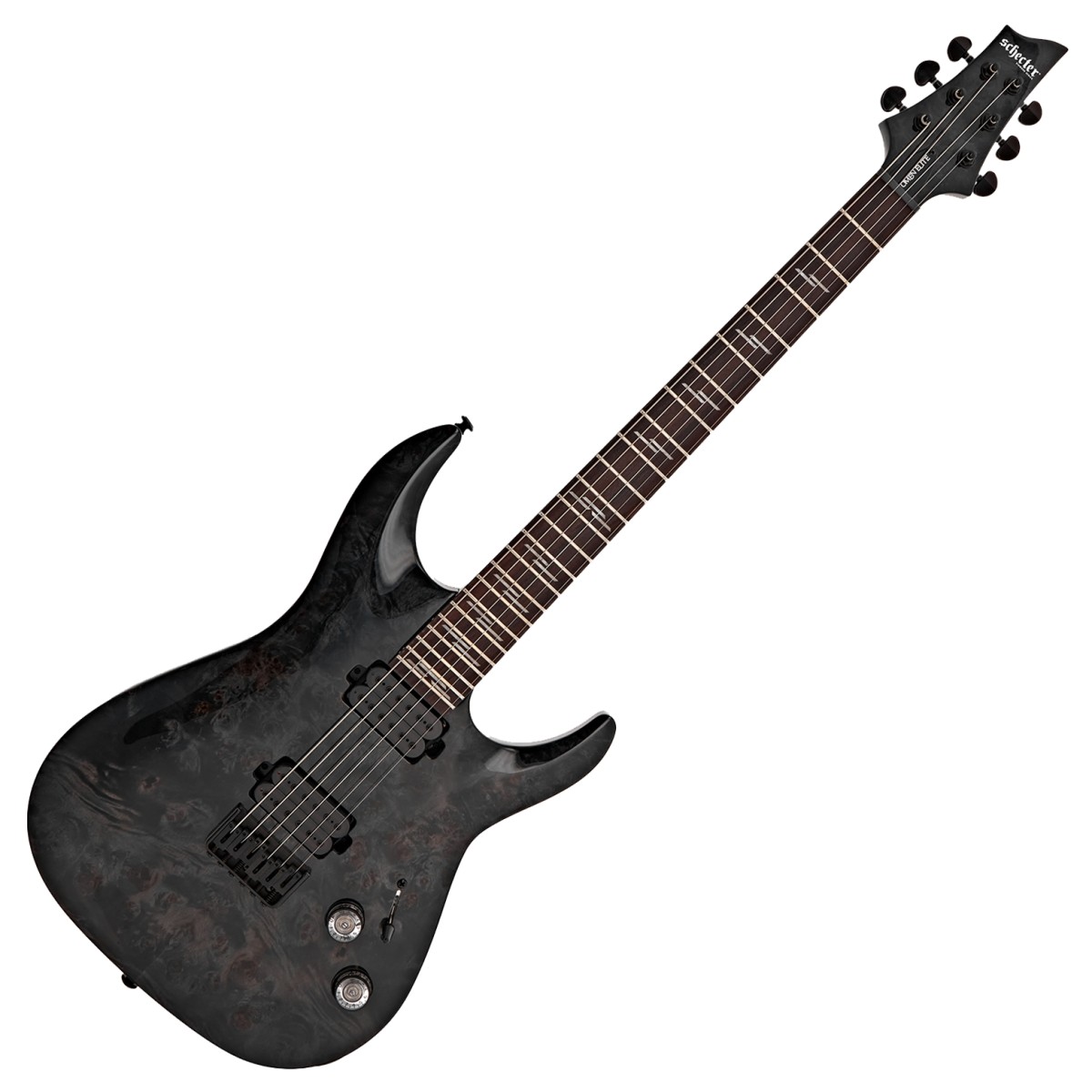 Schecter Omen Elite-6 See Thru Black Gear4music Exclusive