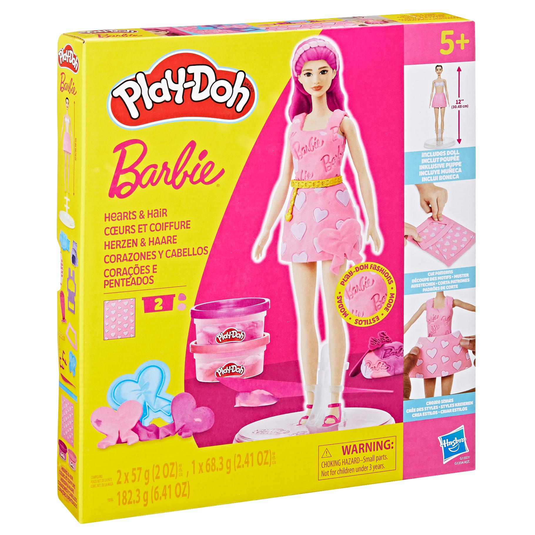 Top1Toys Play-Doh Barbie hearts and hair