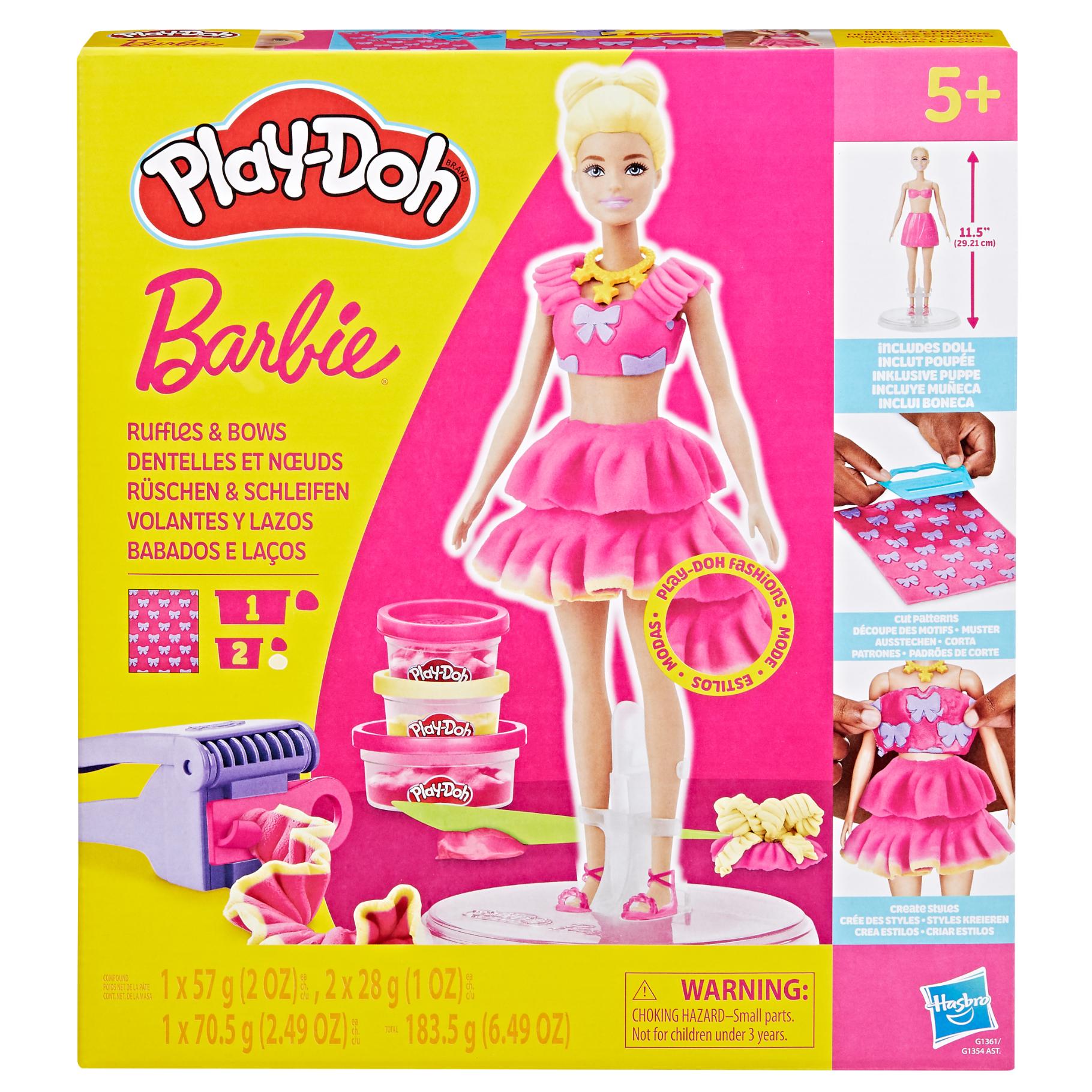 Top1Toys Play-Doh Barbie ruffles and bows