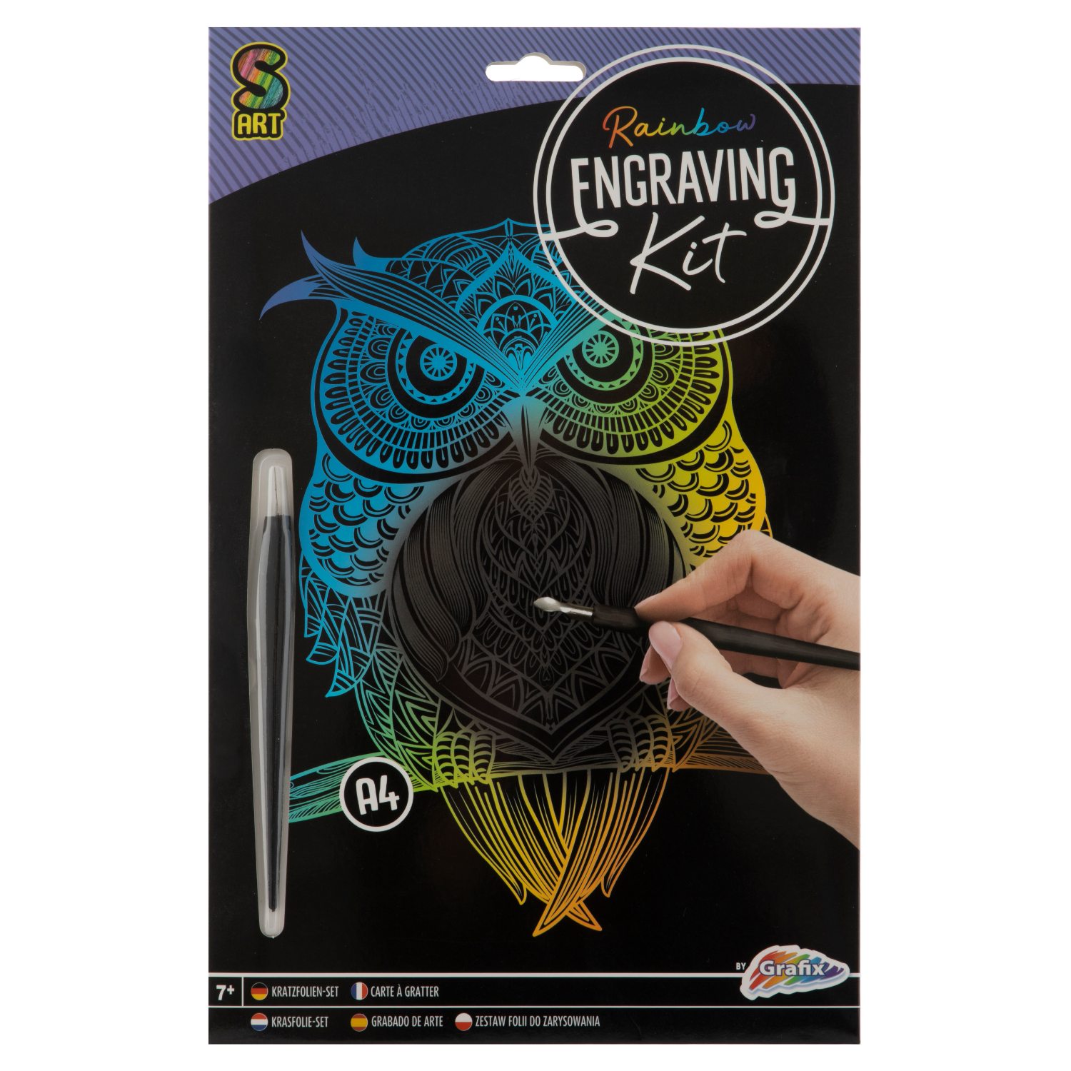 Top1Toys Scratch art A4 4 assorti