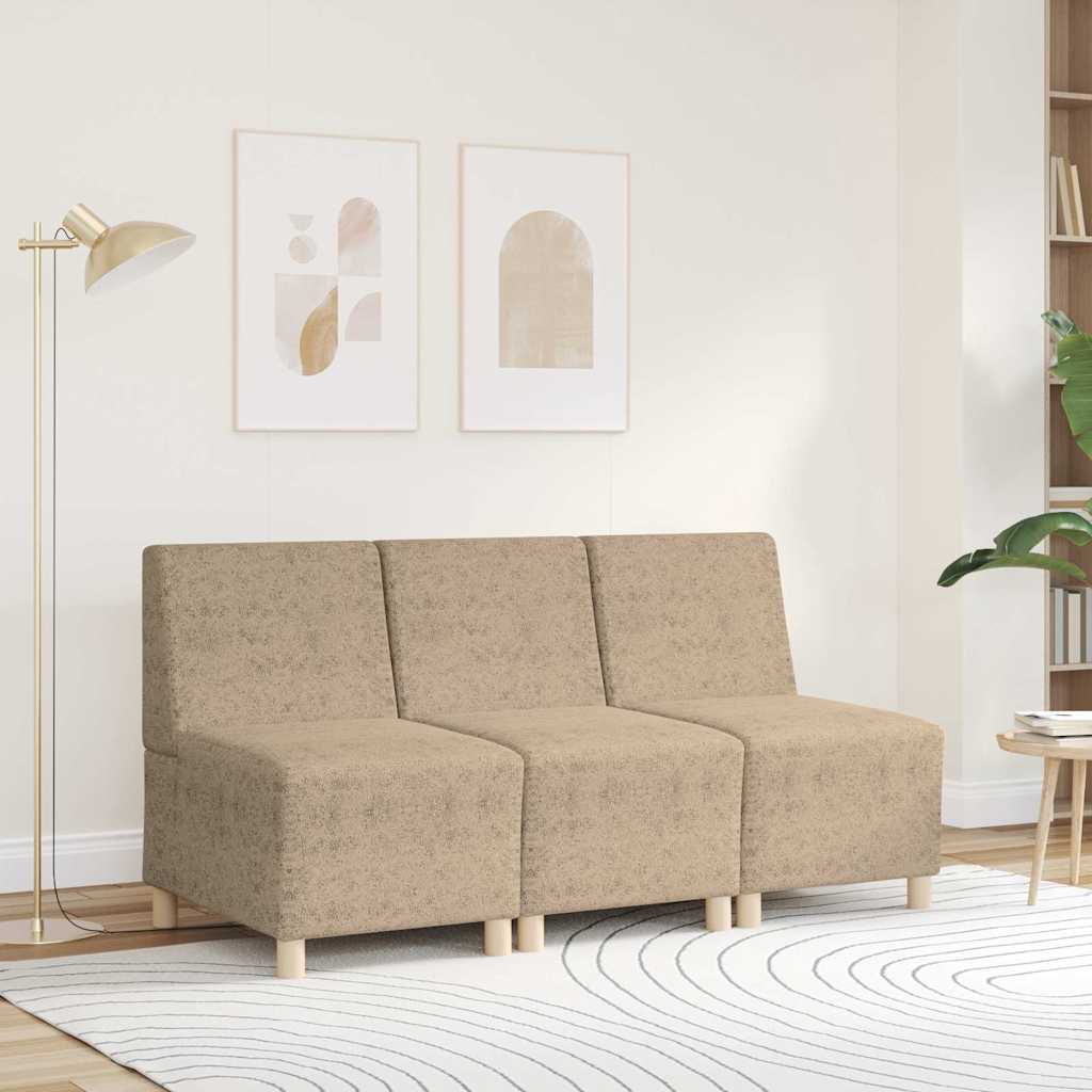 vidaXL Sofastoel zonder armleuningen lichtgrijs 55 cm imitatie suède leer