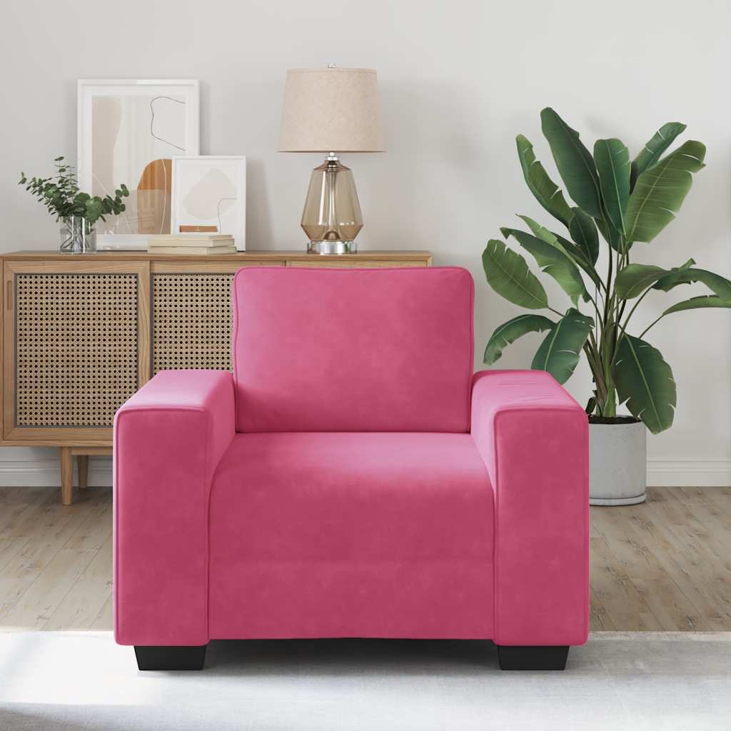 vidaXL Sofastoel Wijnrood 60 cm Fluweel