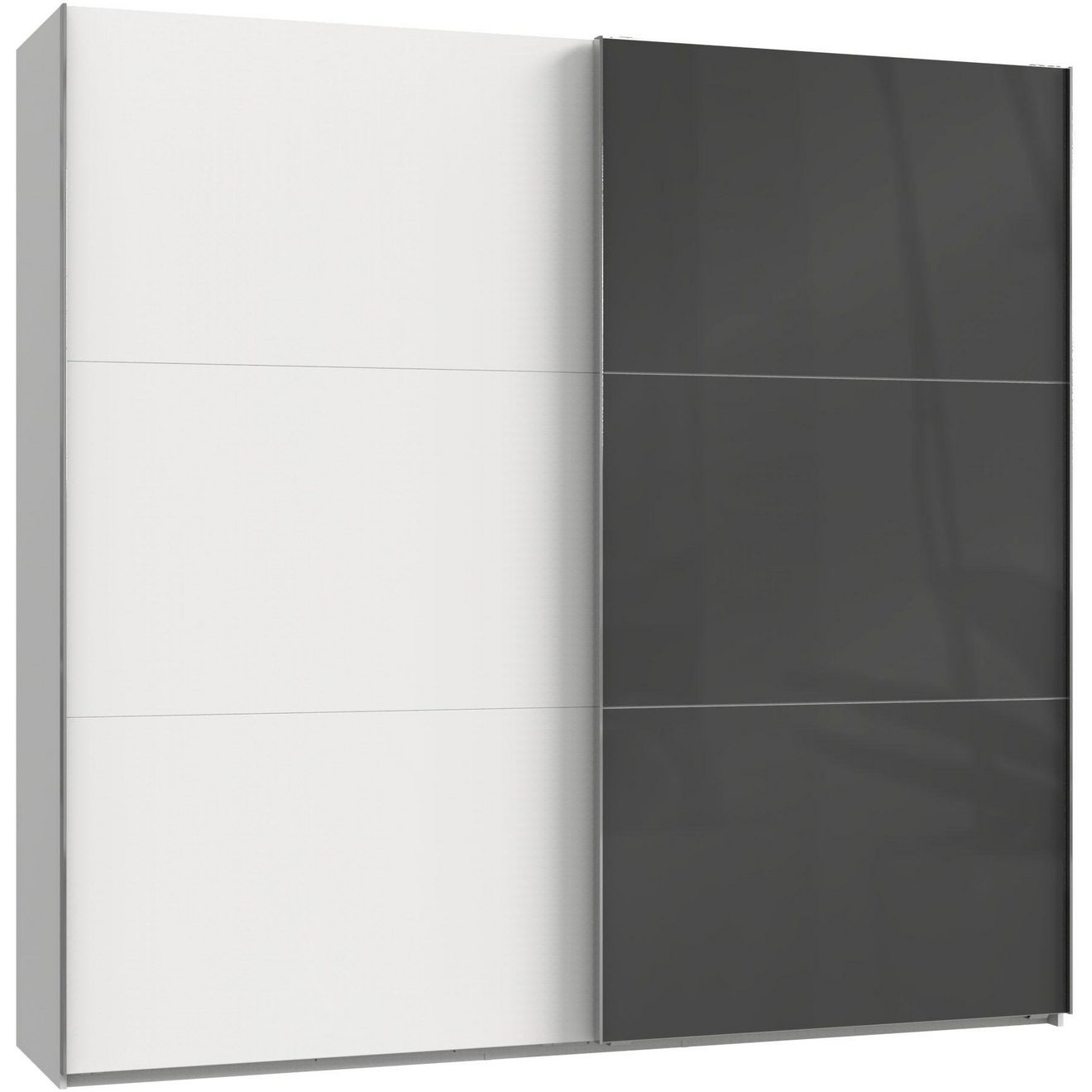 Wimex Zweefdeurkast Level by fresh to go met telkens een glasdeur