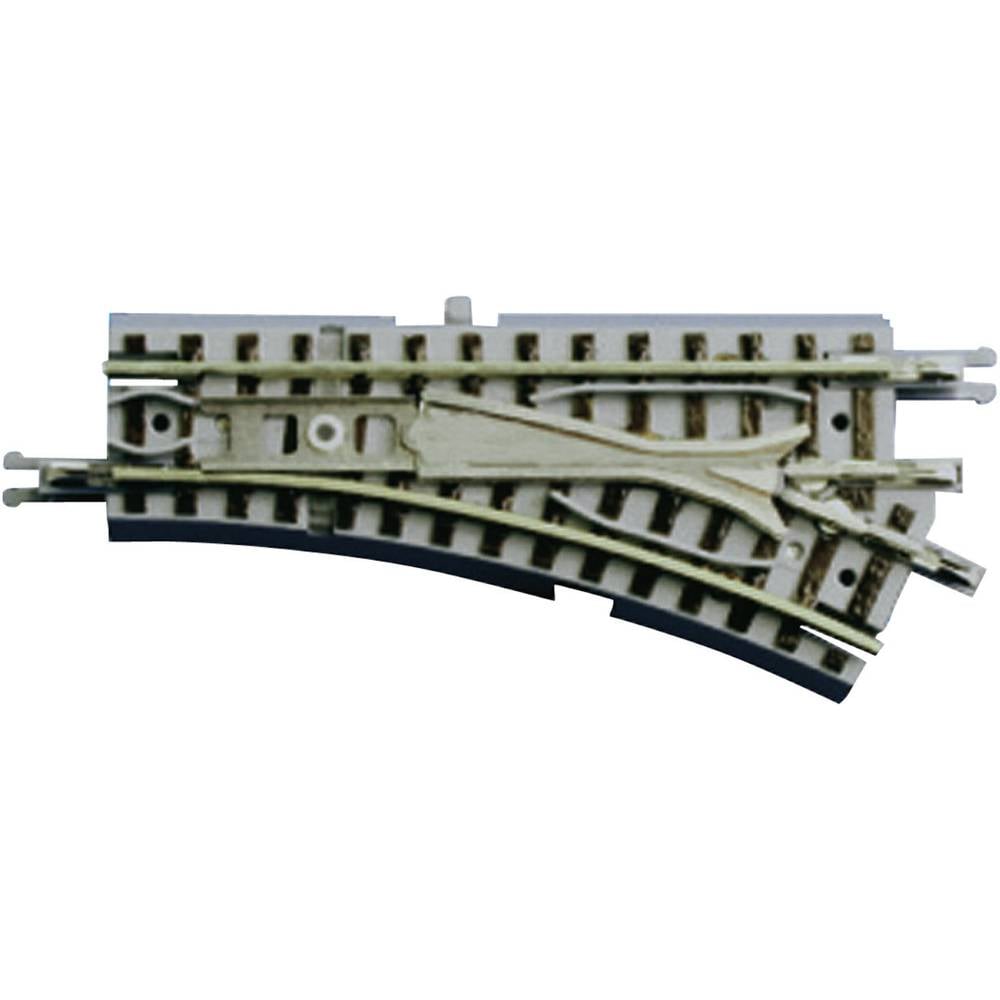 Rokuhan Z  rails (met ballastbed) 7297023 Wissel, Elektrisch, Rechts 55 mm 26 ° 127 mm 1 stuk(s)