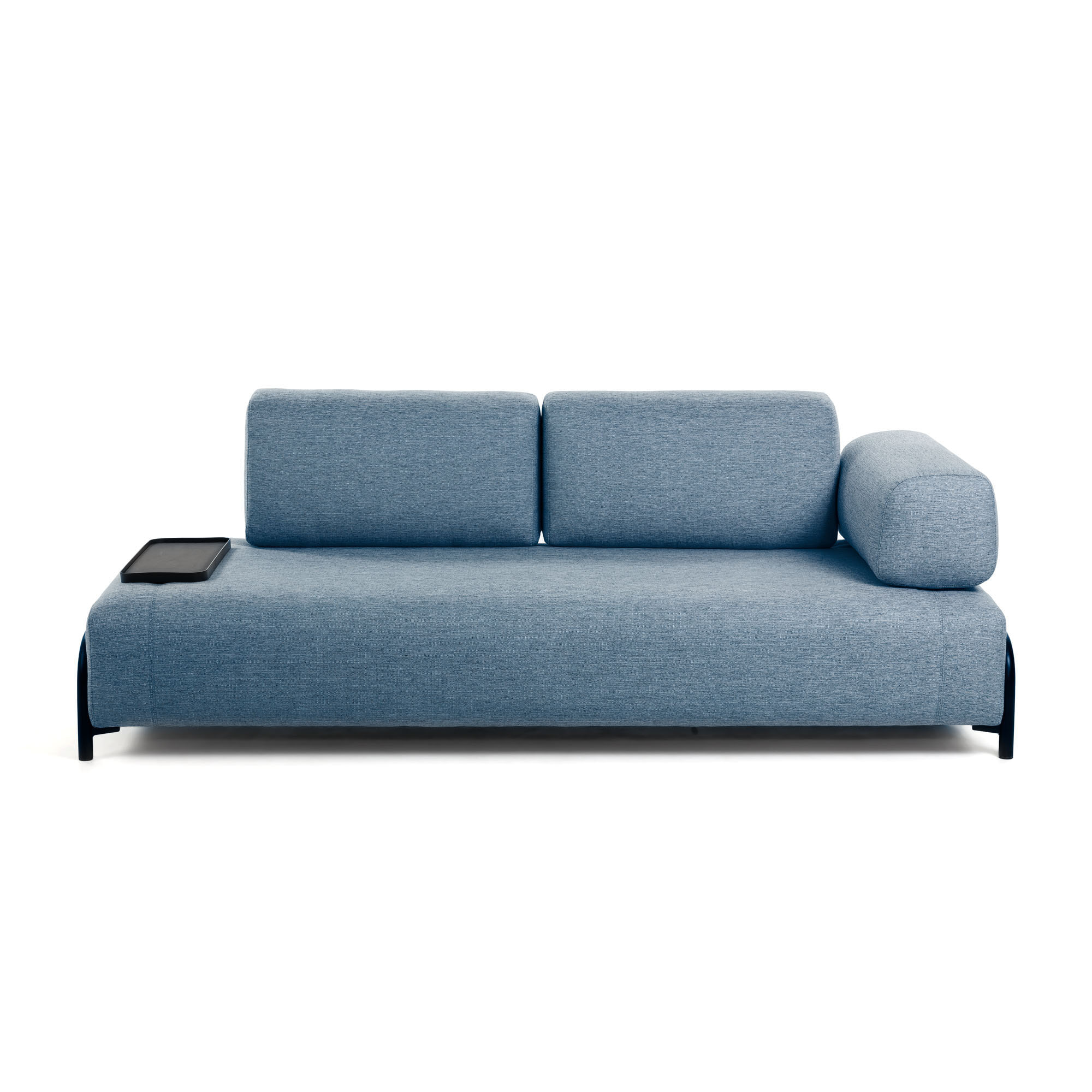 Kave Home 3-zits Bank Compo Met Blad - Blauw - Japandi
