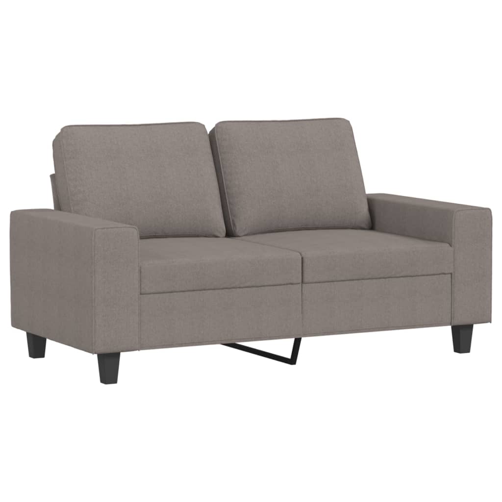 vidaXL 3-delige Loungeset stof taupe