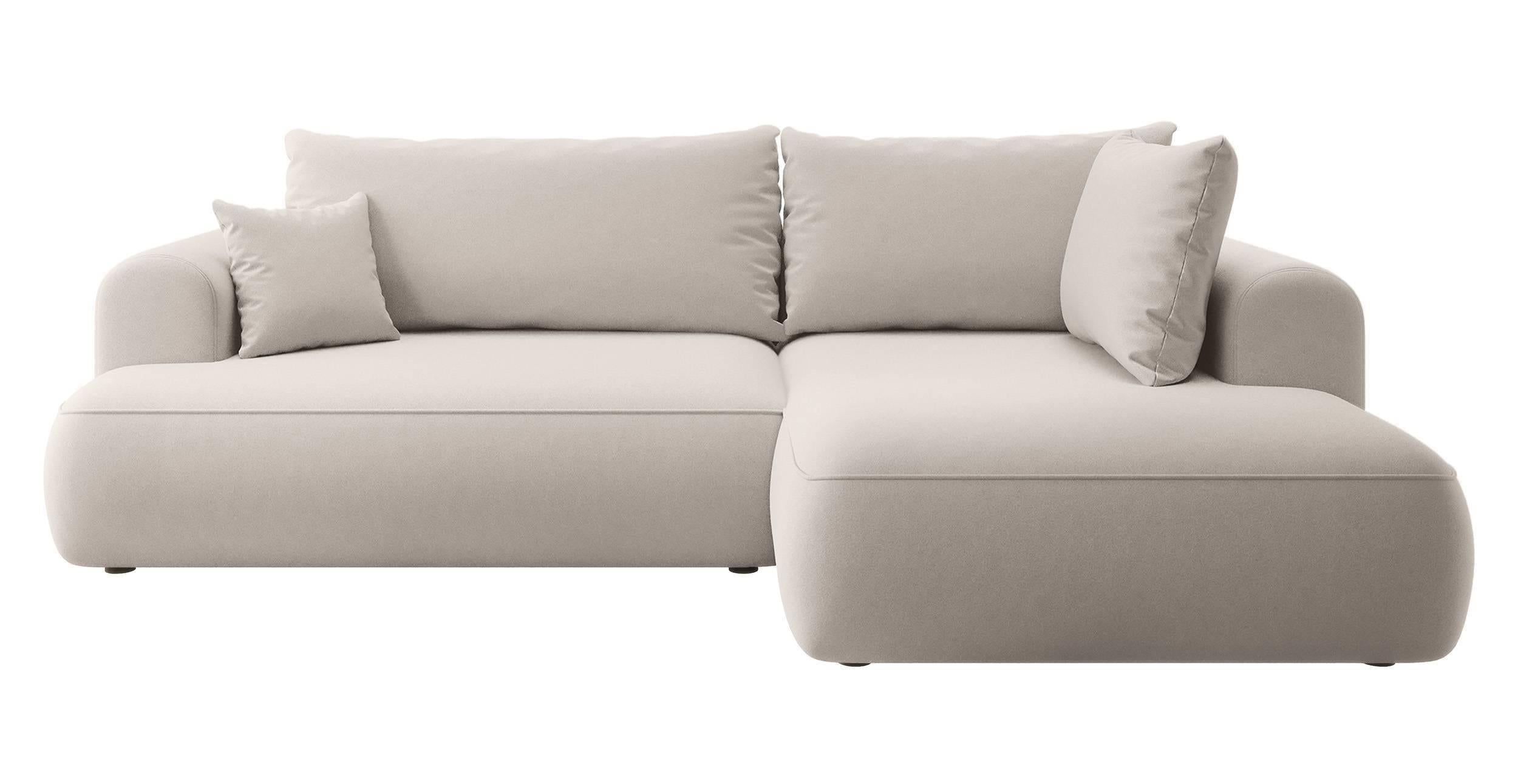 NADUVI Collection Hoekbank Philipa rechts velvet met slaapfunctie | 