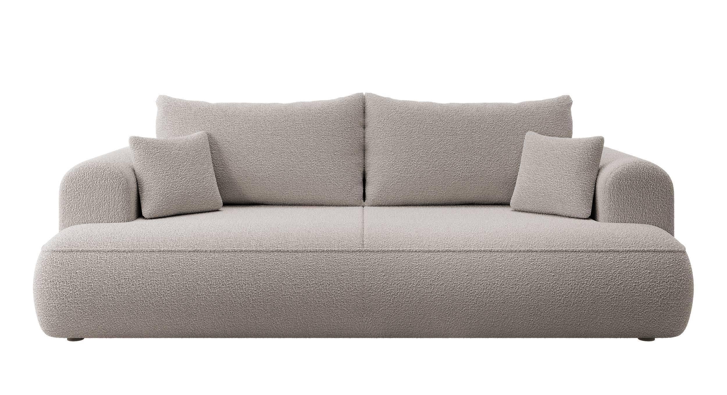NADUVI Collection 3-zitbank Philipa bouclé met slaapfunctie | 