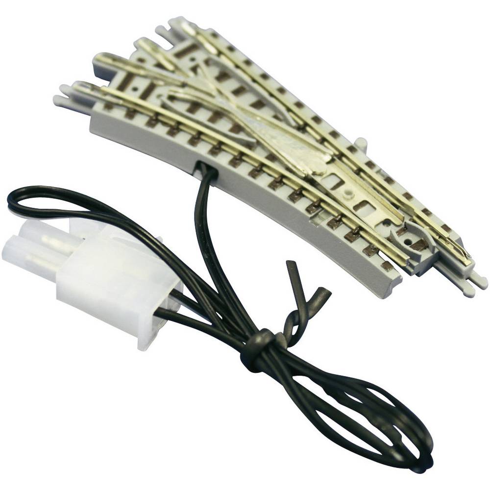 Rokuhan Z  rails (met ballastbed) 7297022 Wissel, Elektrisch, Links 55 mm 26 ° 127 mm 1 stuk(s)